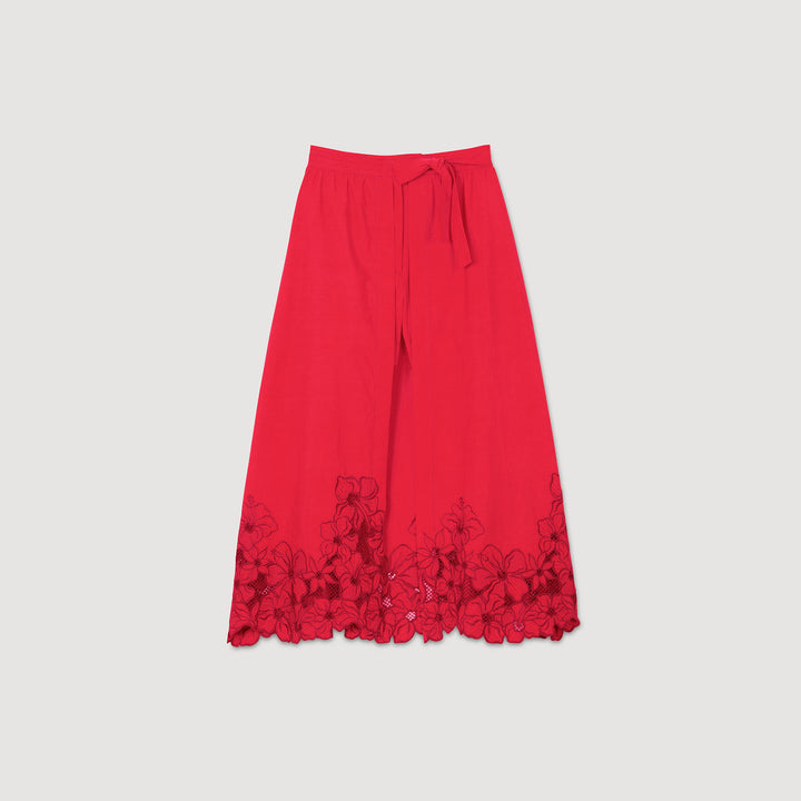 Falda pantalón de flores