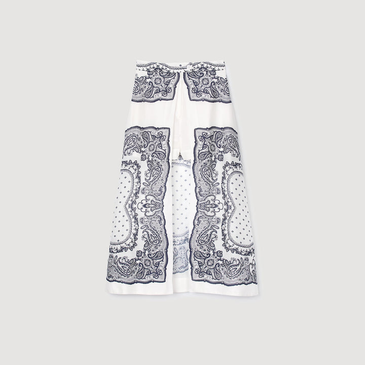 Falda pantalón estampado bandana