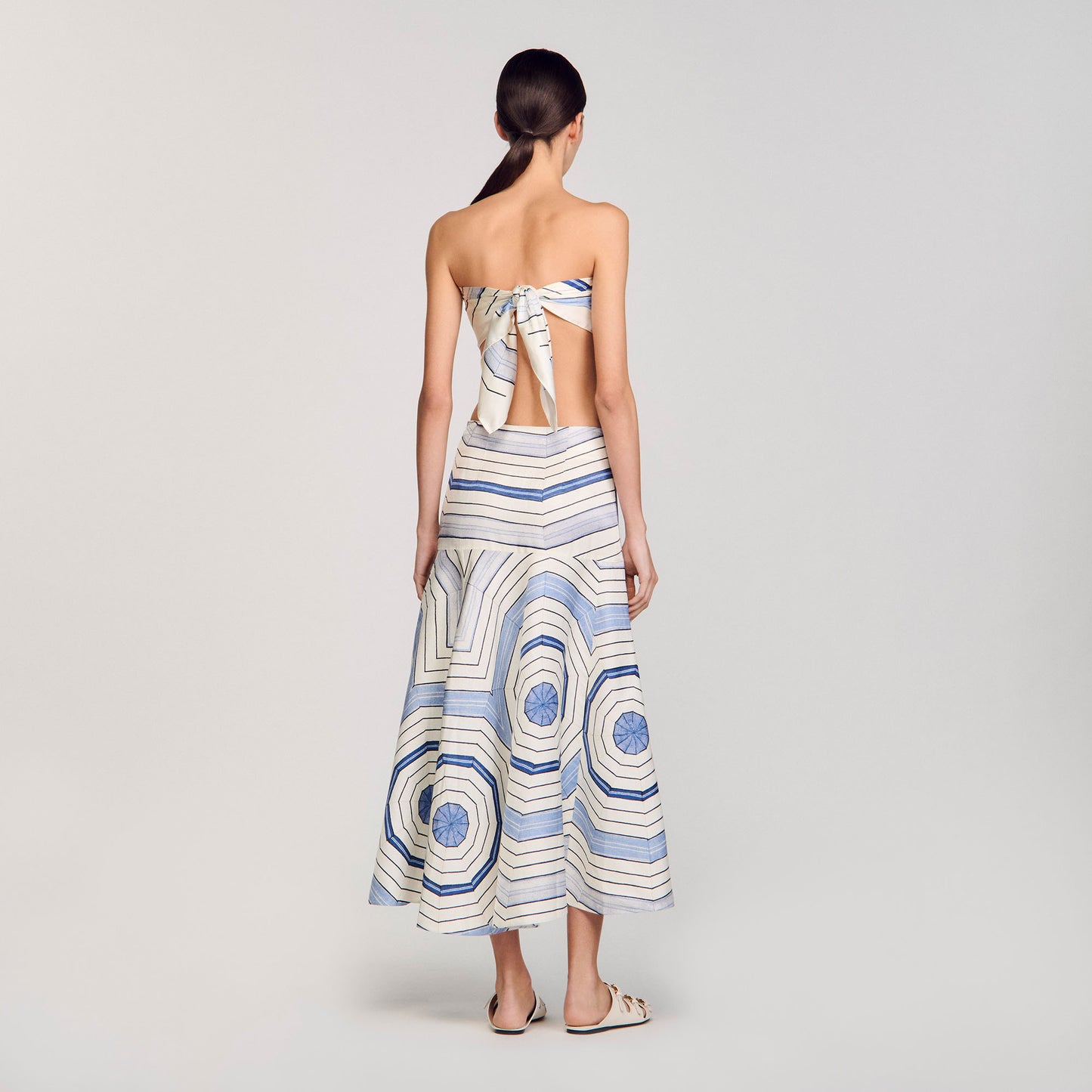 Falda larga estampada Louise Bourgeois