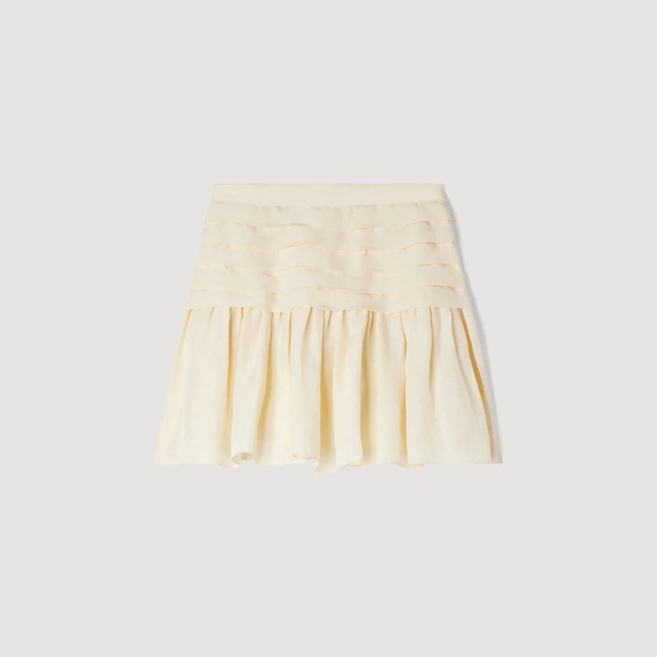 Falda corta plisada