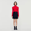 Falda de tweed 2 en 1