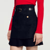 Falda de tweed 2 en 1