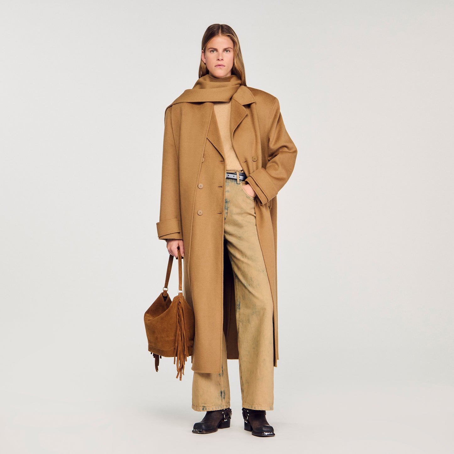 Abrigo oversize de lana