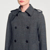 Gabardina con strass