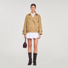 Gabardina corta oversize