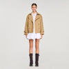 Gabardina corta oversize