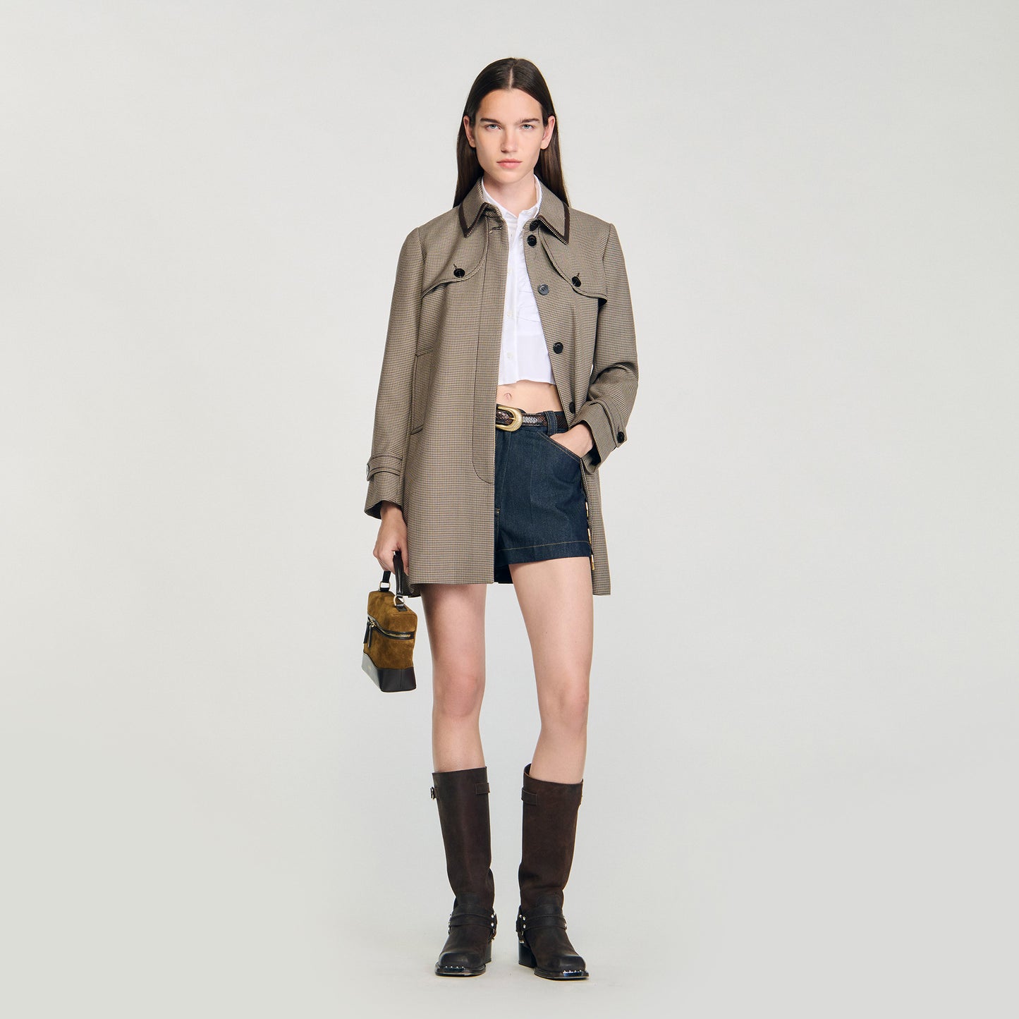 Gabardina de pata de gallo