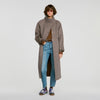 Abrigo oversize a cuadros