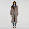 Abrigo oversize a cuadros