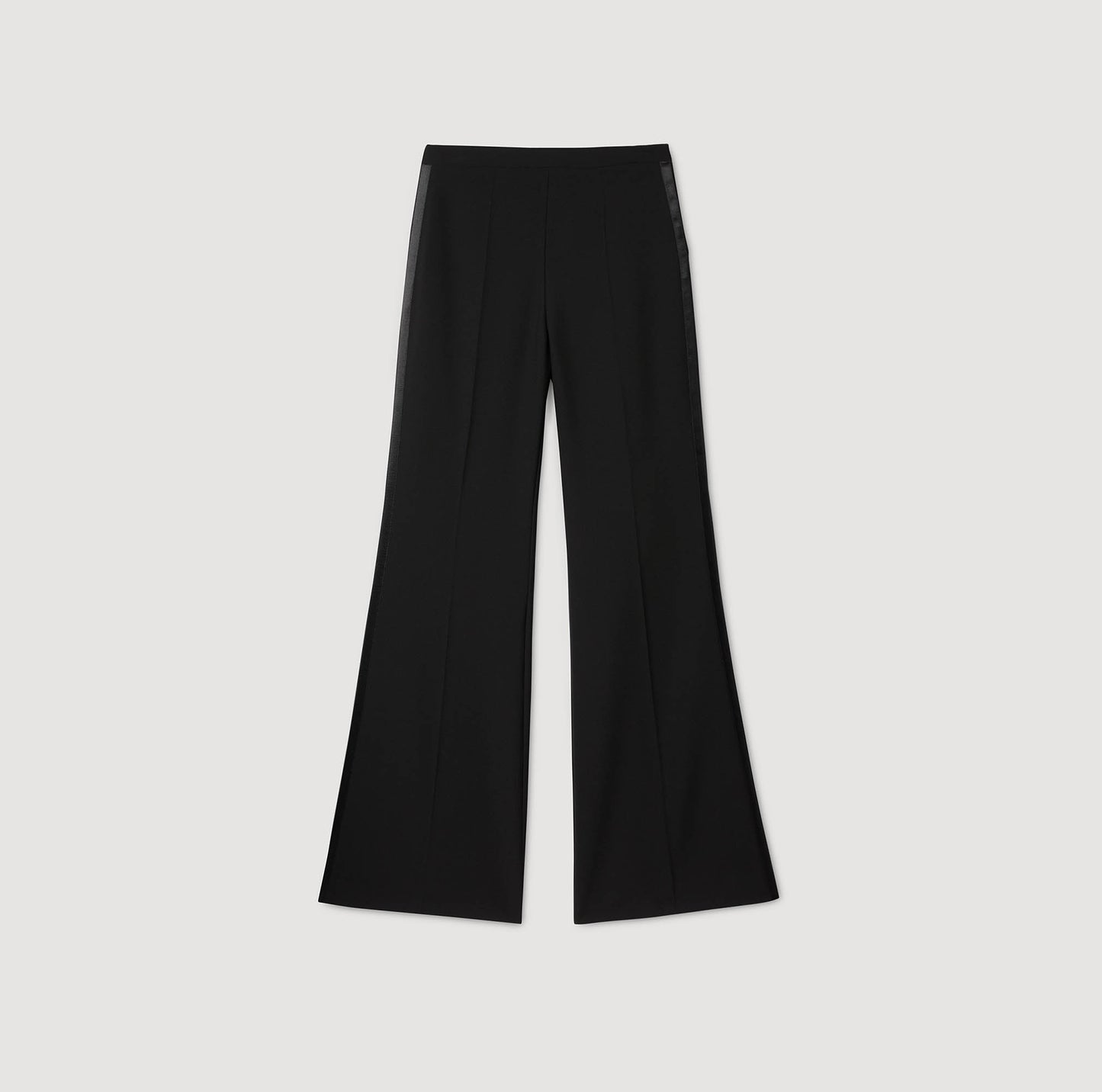 Pantalón de traje banda satinada