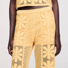 Pantalón recto de ganchillo