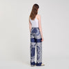 Pantalón fluido estampado bandana