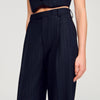 Pantalón a rayas con strass