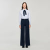 Pantalón con rayas finas