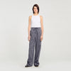 Pantalón a rayas con strass