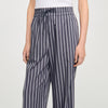 Pantalón a rayas con strass