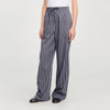 Pantalón a rayas con strass
