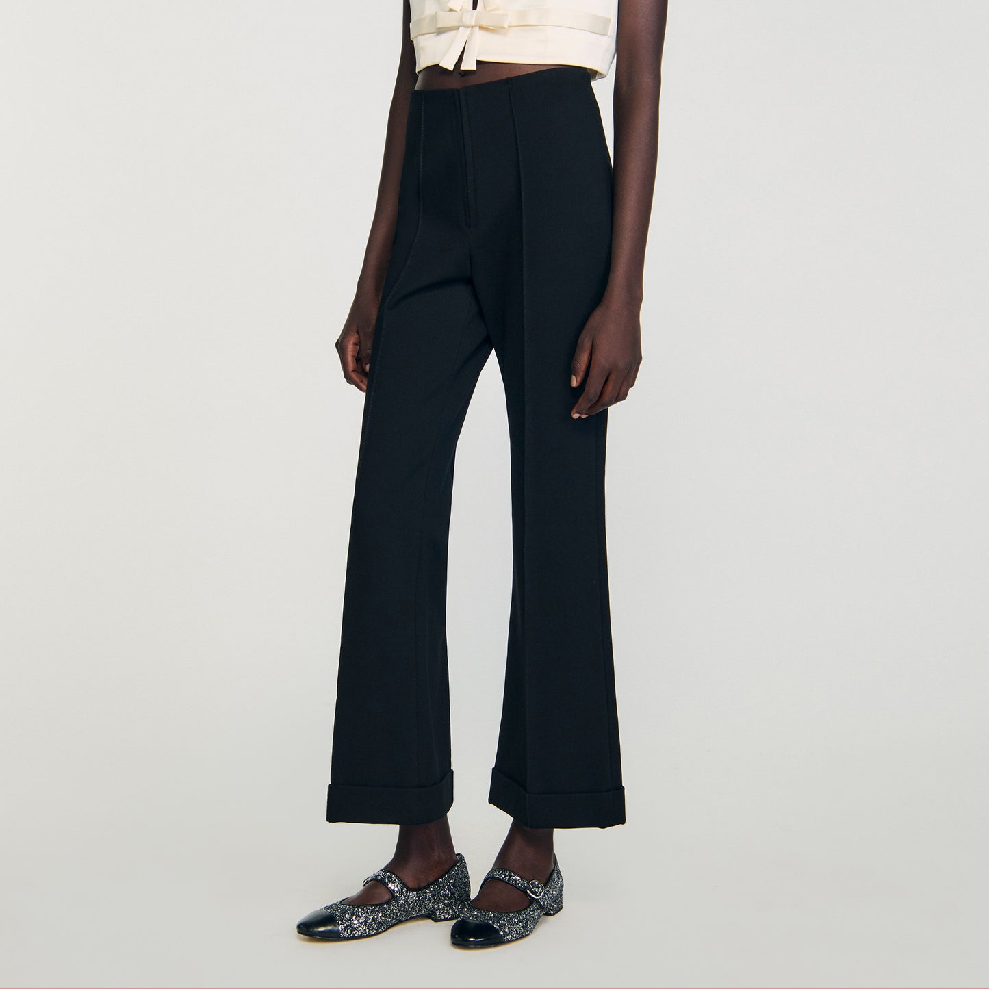 Pantalón recto elástico