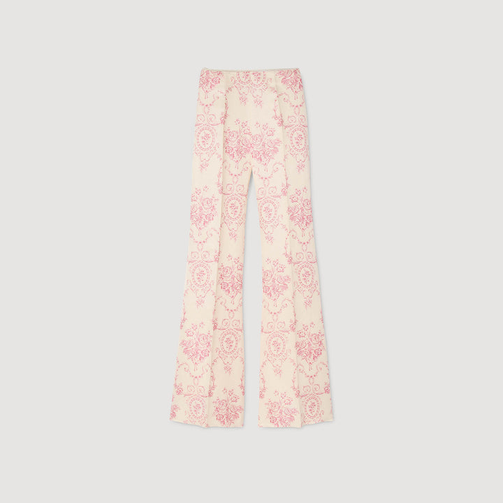 Pantalón con estampado floral