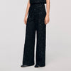 Pantalón de tweed con strass