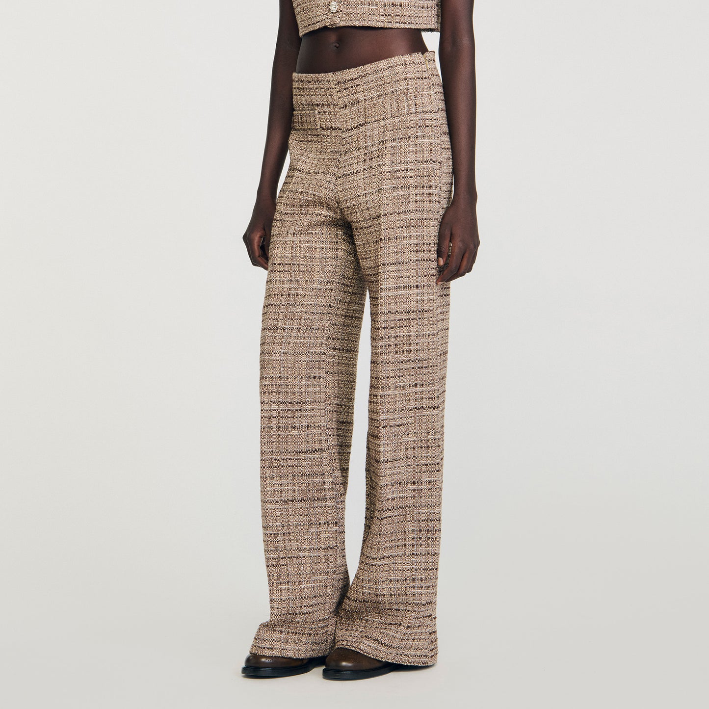 Pantalón de tweed de fantasía