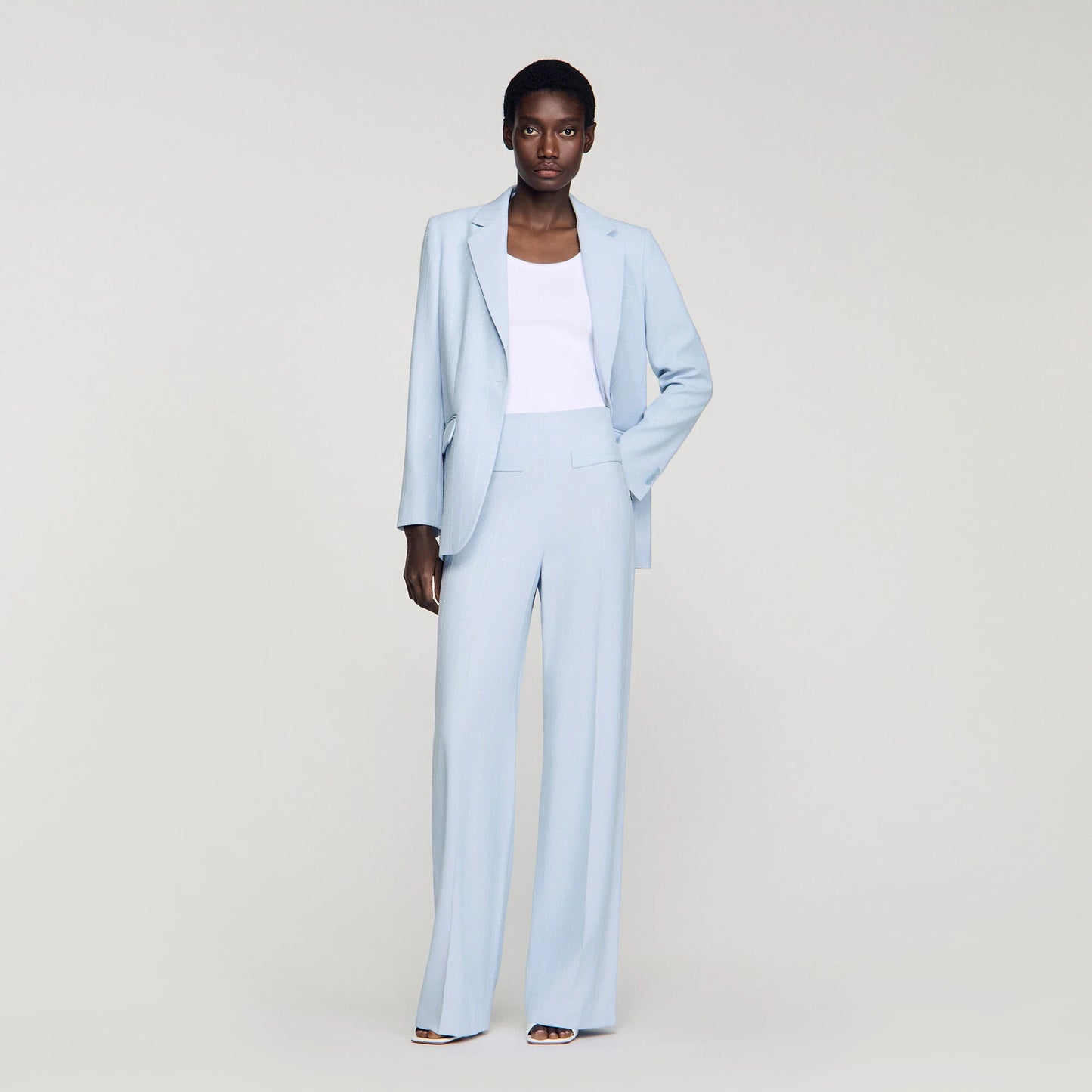 Pantalón de rayas con lentejuelas