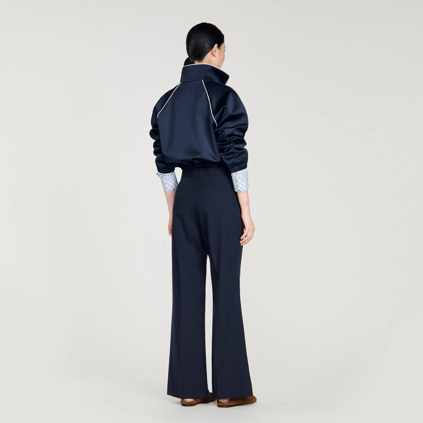 Pantalón ancho de lana