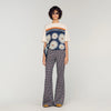 Pantalón fluido estampado floral