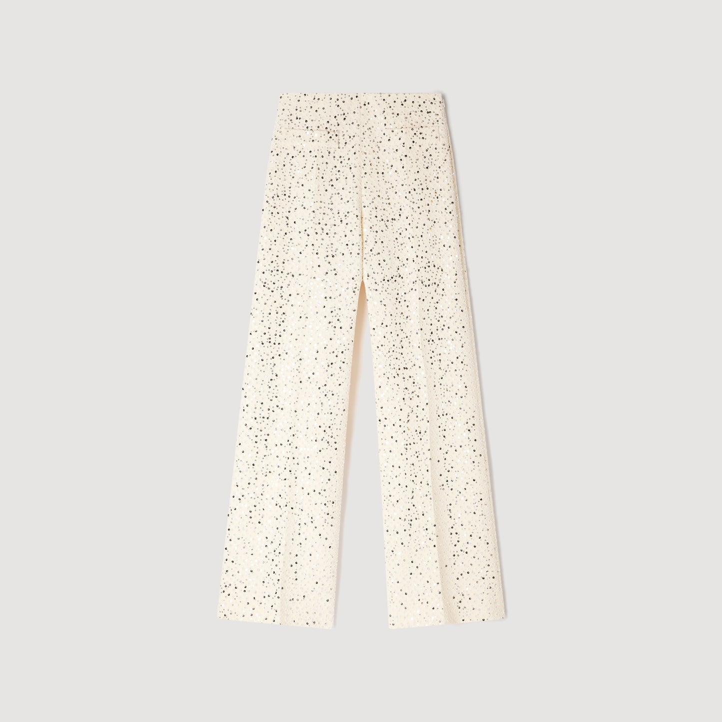 Pantalón recto de lentejuelas