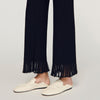 Pantalón de punto con volantes