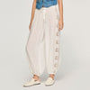 Pantalón ancho de crepé
