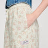 Pantalón ancho con estampado floral