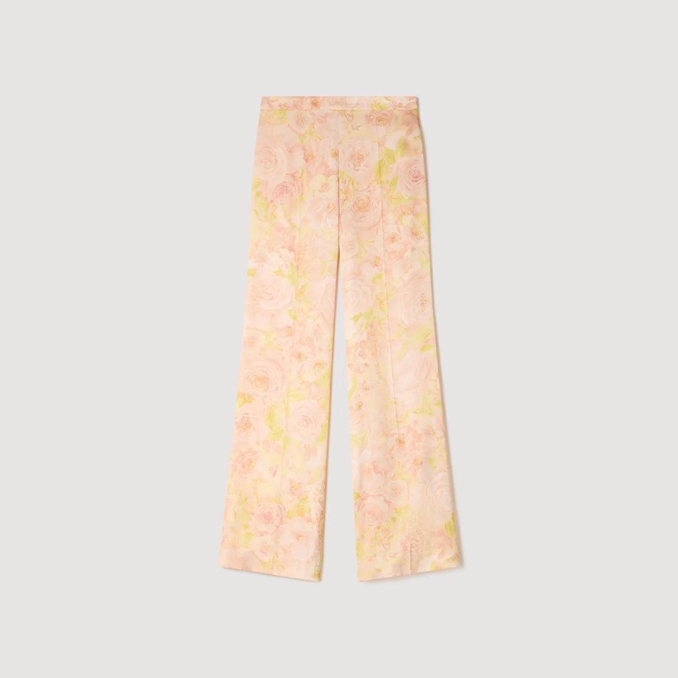 Pantalón fluido estampado floral