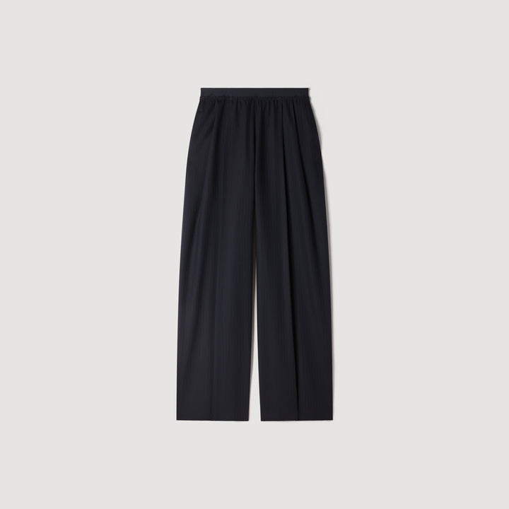 Pantalón de lana a rayas