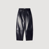 Pantalón barrel de piel