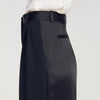 Pantalón bimaterial satinado
