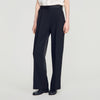 Pantalón bimaterial satinado