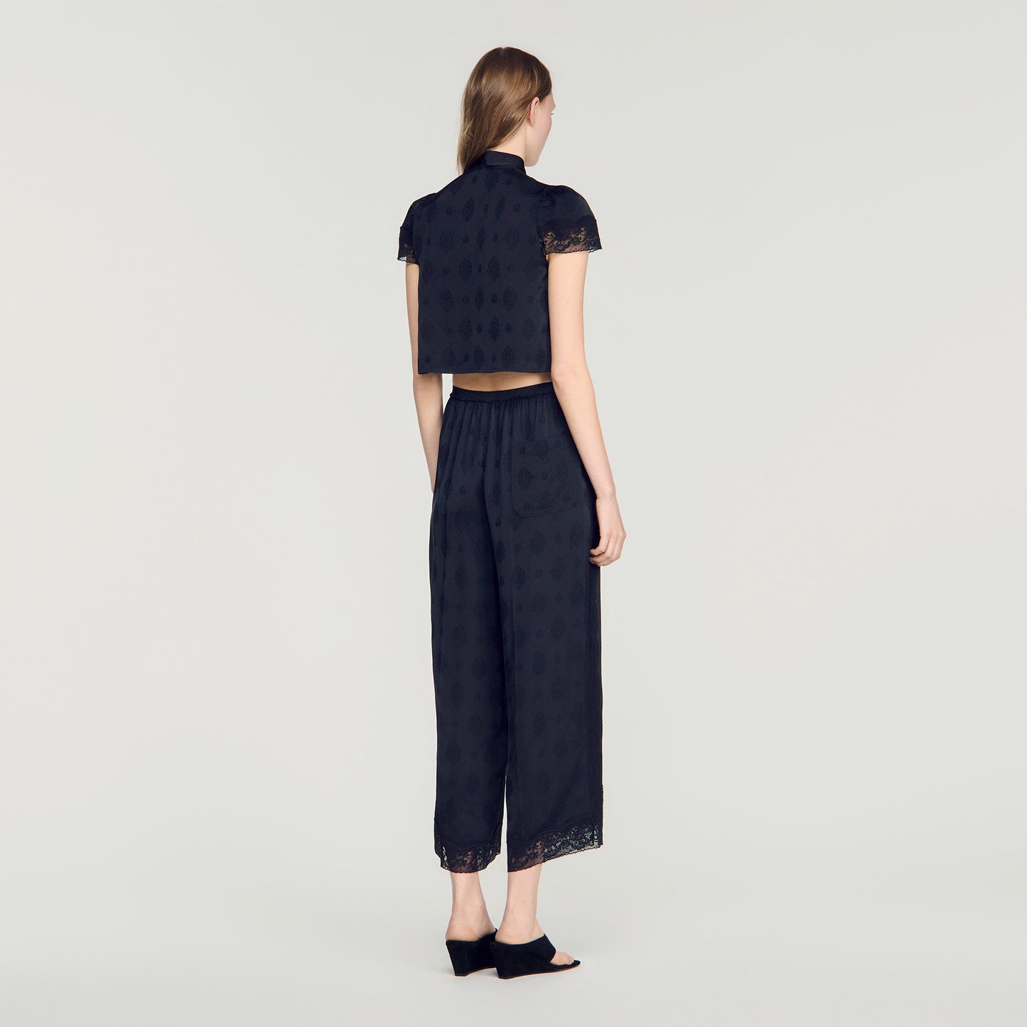 Pantalón de jacquard Paisley