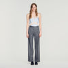 Pantalón a cuadros con strass