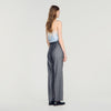 Pantalón a cuadros con strass