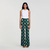 Pantalón fluido estampado Paisley