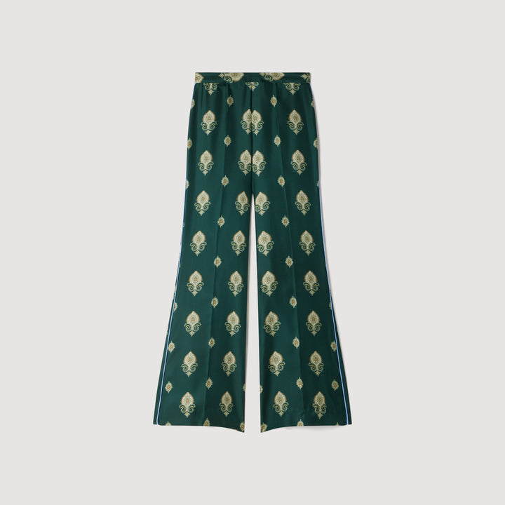Pantalón fluido estampado Paisley