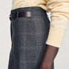 Pantalón recto a cuadros