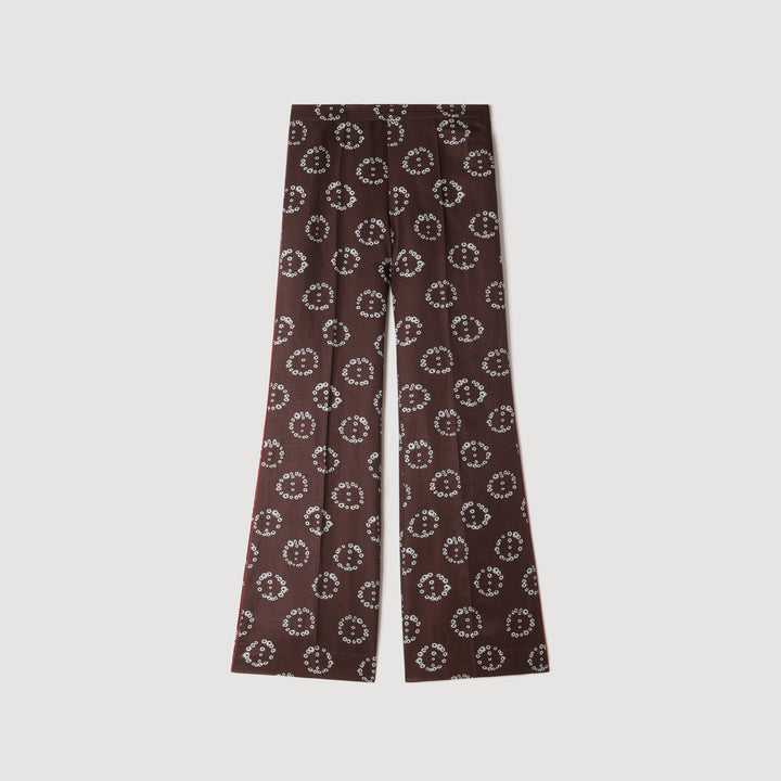 Pantalón fluido estampado floral
