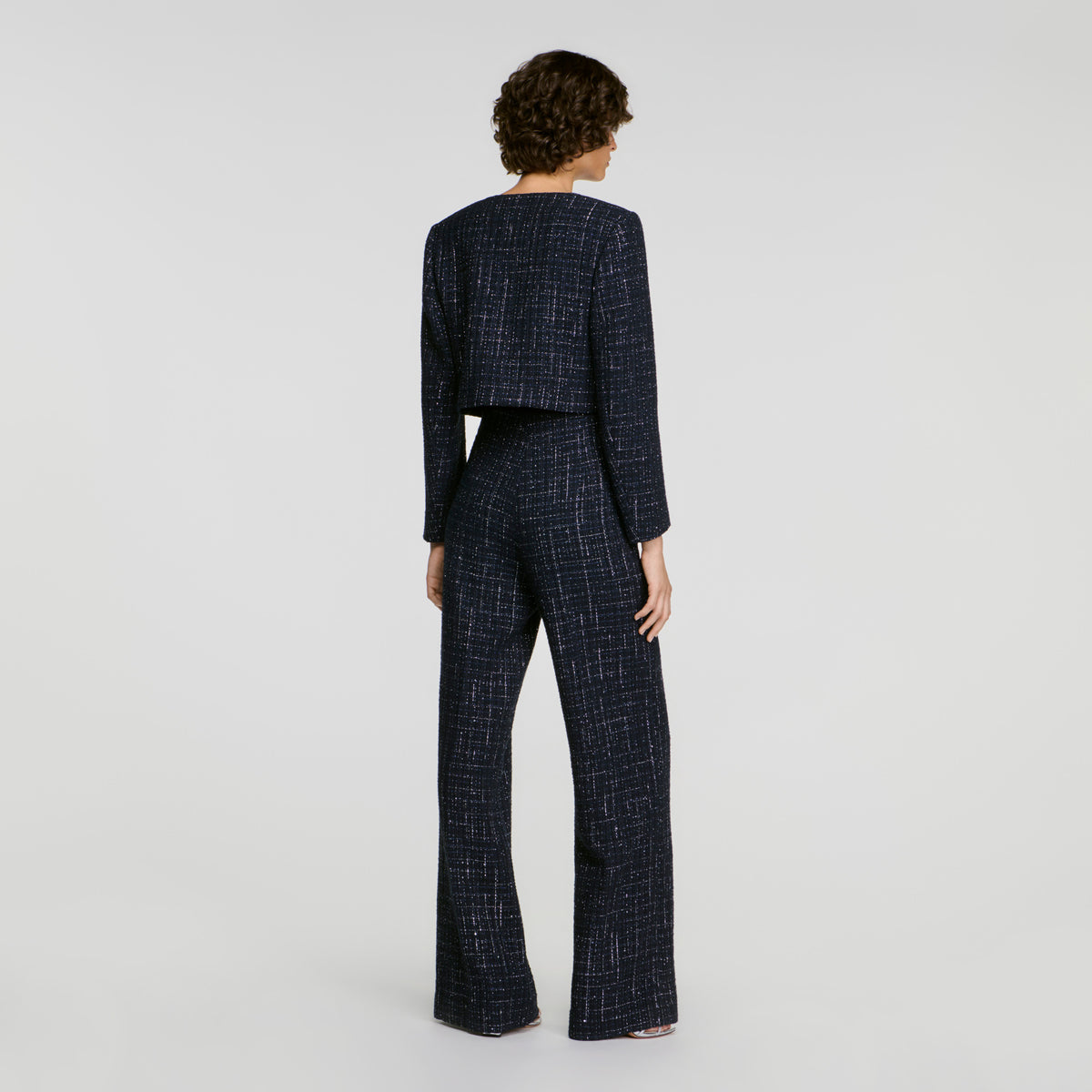 Pantalón de tweed de fantasía