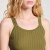 Camiseta de tirantes de canalé