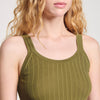 Camiseta de tirantes de canalé