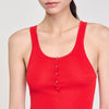 Camiseta de tirantes de canalé