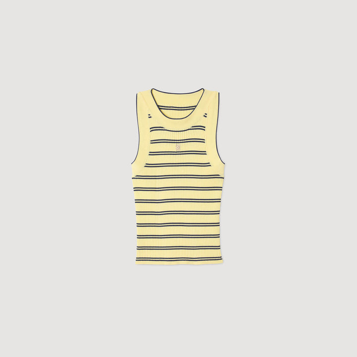 Camiseta de tirantes de rayas