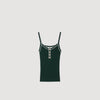 Camiseta de tirantes bicolor